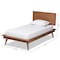 Baxton Studio Karine Mid-Century Modern Walnut Brown Finished Wood Twin Size Platform Bed 183-11178-11179-Zoro - alternate 9